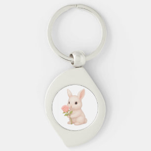 Schattigee & grillige konijnencharme sleutelhanger