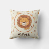 Schattigee grillige leeuw kussen (Achterkant)