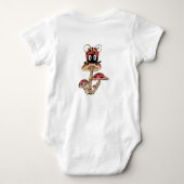 Schattigee grillige liefde bug lieveheersbeestje k romper (Achterkant)