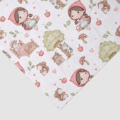 Schattigee grillige Little Red Riding Hood Storybo Tissuepapier (Detail)