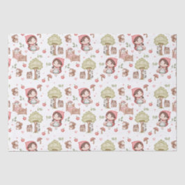 Schattigee grillige Little Red Riding Hood Storybo Tissuepapier