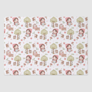 Schattigee grillige Little Red Riding Hood Storybo Tissuepapier