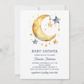 Schattigee grillige maansterren & hemelsterren bab kaart (Voorkant)