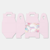 Schattigee grillige magische eenhoorn verjaardagsf bedankdoosjes (Ongevouwen)