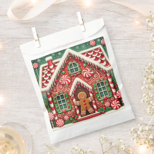 Schattigee, grillige peperkoek man & huis bedankzakje (Geknipt)