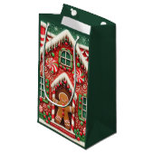 Schattigee, grillige peperkoek man & huis klein cadeauzakje (Voorkant Gekanteld)