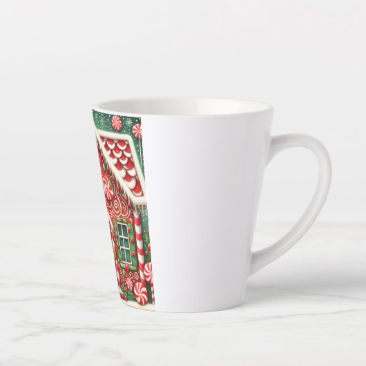 Schattigee, grillige peperkoek man & huis latte mok (Rechts)