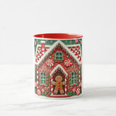 Schattigee, grillige peperkoek man & huis mok (Midden)