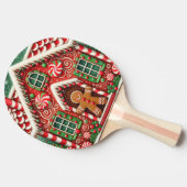 Schattigee, grillige peperkoek man & huis tafeltennisbatje (Zijkant)