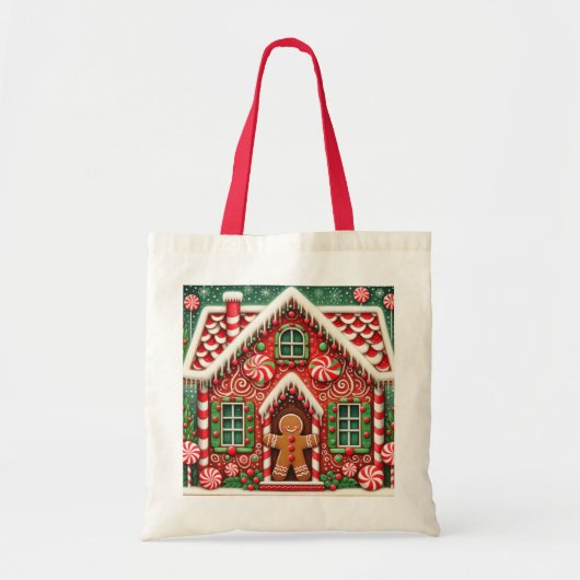 Schattigee, grillige peperkoek man & huis tote bag (Voorkant)