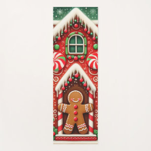 Schattigee, grillige peperkoek man & huis yogamat