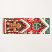 Schattigee, grillige peperkoek man & huis yogamat (Voorkant (horizontaal))
