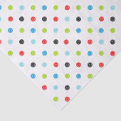 Schattigee grillige Polka Dot Pattern Christmas Tissuepapier (Detail)