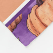 Schattigee grillige pompoen naam fleece deken (Hoek)