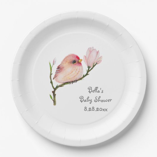 Schattigee grillige Redpoll Bird Paper Bord (Voorkant)