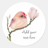 Schattigee grillige Redpoll Bird Sticker (Voorkant)