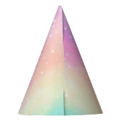 Schattigee grillige regenboog eenhoorn magische ve feesthoedjes (Achterkant)