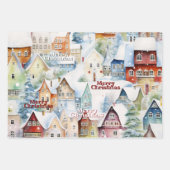 Schattigee grillige retro Waterverf kerst Inpakpapier Vel (Voorkant 2)