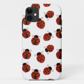 Schattigee grillige rode lieveheersbeestje polka d Case-Mate iPhone case (Achterkant)