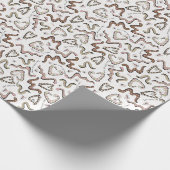 Schattigee & grillige roze hart worm-ing wensen Ba Cadeaupapier (Hoek)