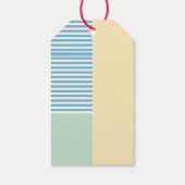 Schattigee grillige roze uil Baby shower Cadeaulabel (Achterkant)