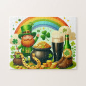 Schattigee, grillige Saint Patrick's Day Legpuzzel (Horizontaal)