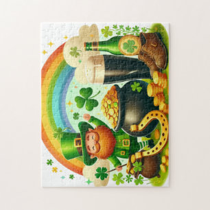 Schattigee, grillige Saint Patrick's Day Legpuzzel