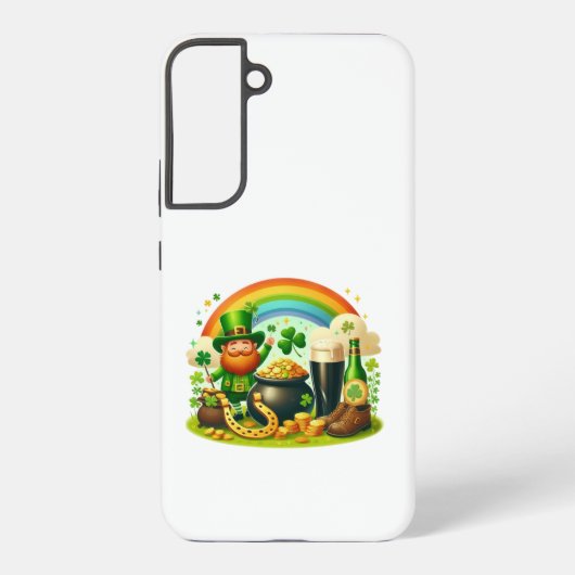 Schattigee, grillige Saint Patrick's Day Samsung Galaxy Hoesje (Achterkant)