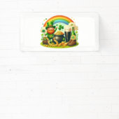 Schattigee, grillige Saint Patrick's Day Spandoek (Insitu)