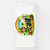 Schattigee, grillige Saint Patrick's Day Spandoek (Verticaal)