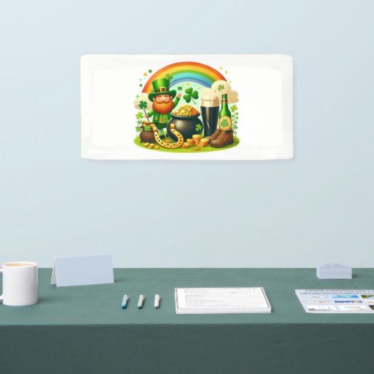 Schattigee, grillige Saint Patrick's Day Spandoek (Beurs)