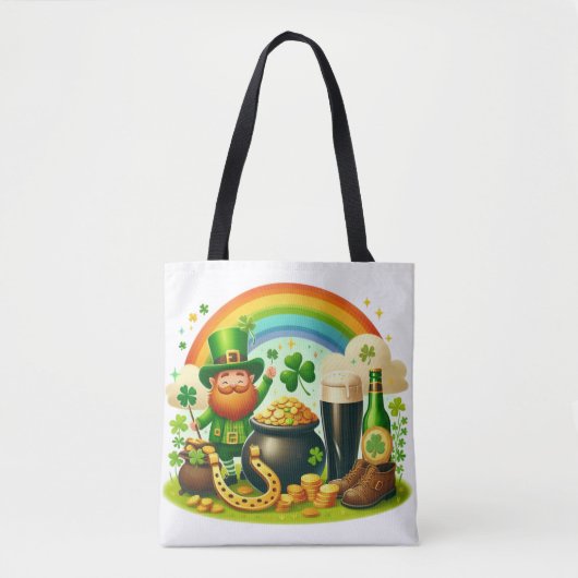 Schattigee, grillige Saint Patrick's Day Tote Bag (Voorkant)
