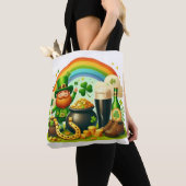 Schattigee, grillige Saint Patrick's Day Tote Bag (Dichtbij)