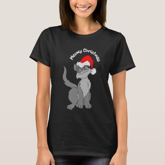 Schattigee grillige Santa Paws T-shirt (Voorkant)