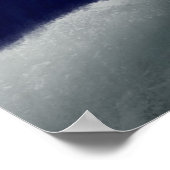 Schattigee grillige sneeuwpop paar winter poster (Hoek)