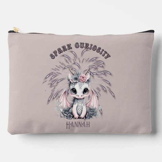 Schattigee grillige "Spark Curiosity" Little Drago Etui (Voorkant)