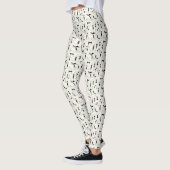 Schattigee grillige speelse slinky zwarte katten leggings (Links)