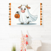 Schattigee, grillige, spook koe spandoek (Insitu)