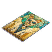 Schattigee grillige steampunk Yorkie Dog Y7 Novelt Notitieboek (Linkerzijde)