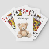 Schattigee grillige teddybeer eenhoorn pokerkaarten (Achterkant)