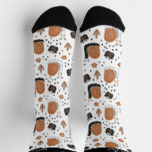 Schattigee grillige tuinslakken Vlinders & bloemen Sokken (Top)