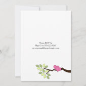 Schattigee grillige uilen na huwelijksfeest kaart (Achterkant)