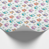 ** Schattigee grillige uilenbomen Cadeaupapier (Hoek)