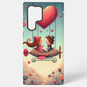 Schattigee grillige Valentijnsdag hartvlak Samsung Galaxy Hoesje