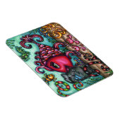 Schattigee grillige vis Sealife originele kunst Magneet (Rechterzijde)