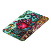 Schattigee grillige vis Sealife originele kunst Magneet (Linkerzijde)