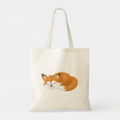 Schattigee grillige vos Cartoon Kinder Tote Bag (Achterkant)