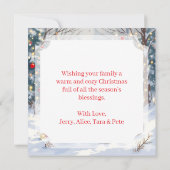 Schattigee grillige wasbeer gepersonaliseerde kers kaart (Achterkant)