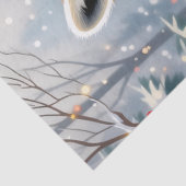 Schattigee grillige wasbeer kerst tissuepapier (Detail)