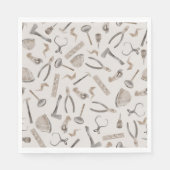 Schattigee grillige Waterverf constructie gereedsc Servet (Voorkant)